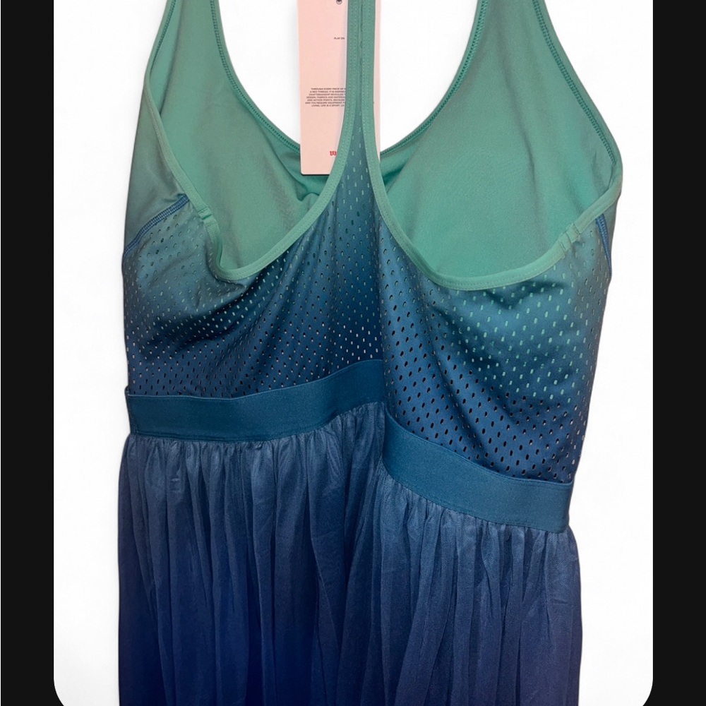 NWT Limited Edition Wilson Blue Ombre Athletic Tennis Dress - Picture 13 of 14